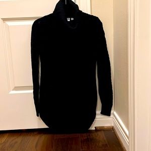 Maternity sweater dress, black